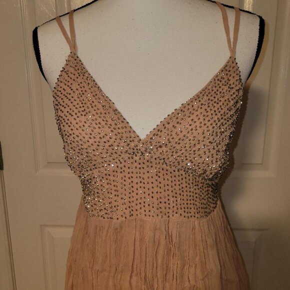 Free People Like A Diamond Chiffon Dress Size 4 - Picture 6 of 8